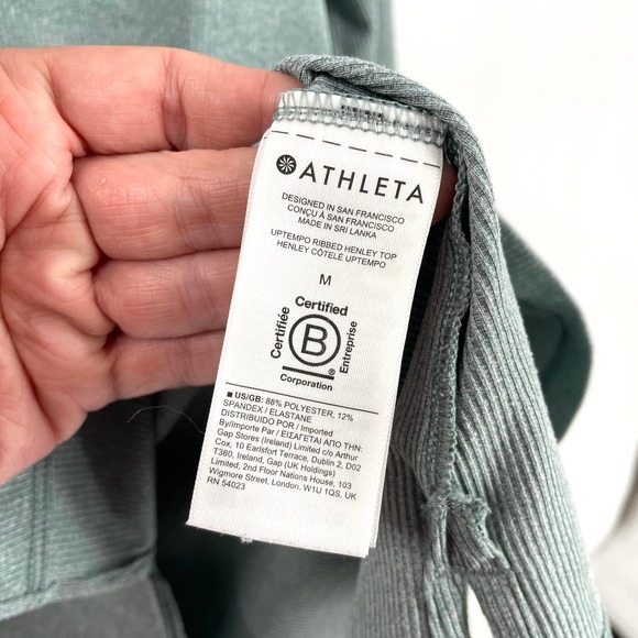 Athleta Green Long Sleeve Top - Picture 8 of 11